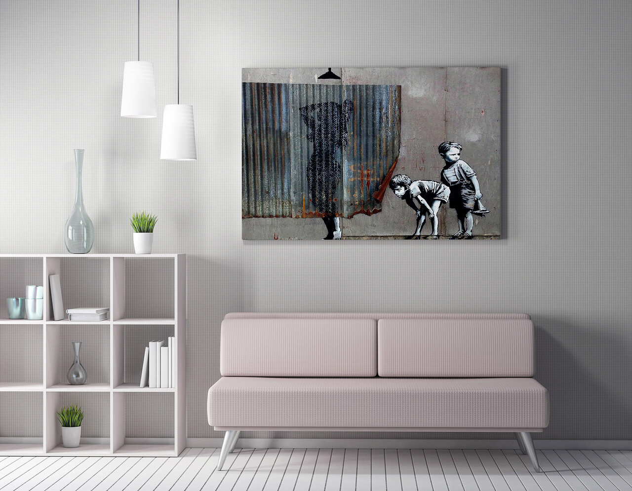 Tablou decorativ, WY55 (50 x 70), Canvas imprimat, Multicolor - imagine 6